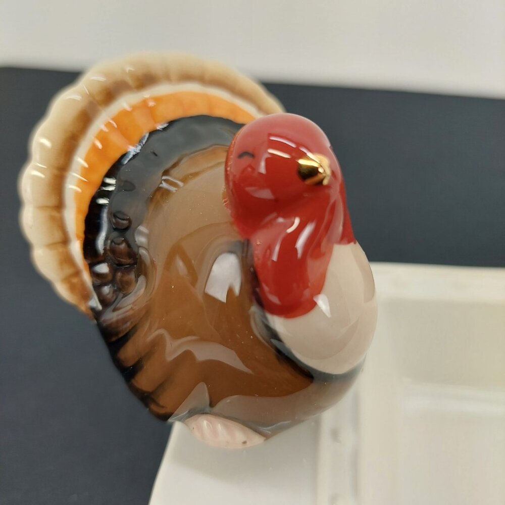 Nora Fleming‎ Gobble turkey Ceramic Thanksgiving Serving Tray Charm Decor Fall